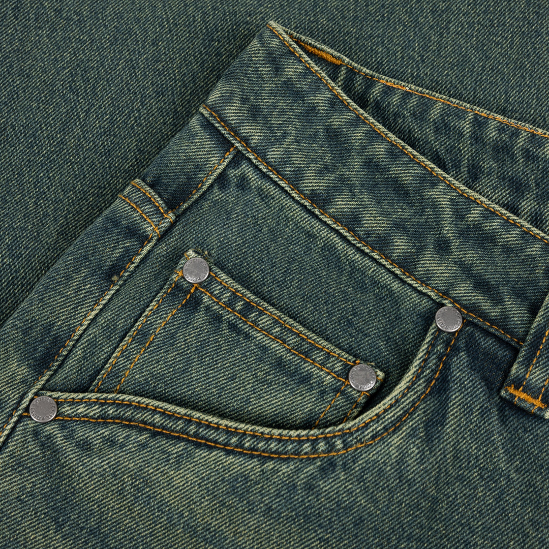 Dime Relaxed Denim Pants - Sandblasted Pine | 35th North
