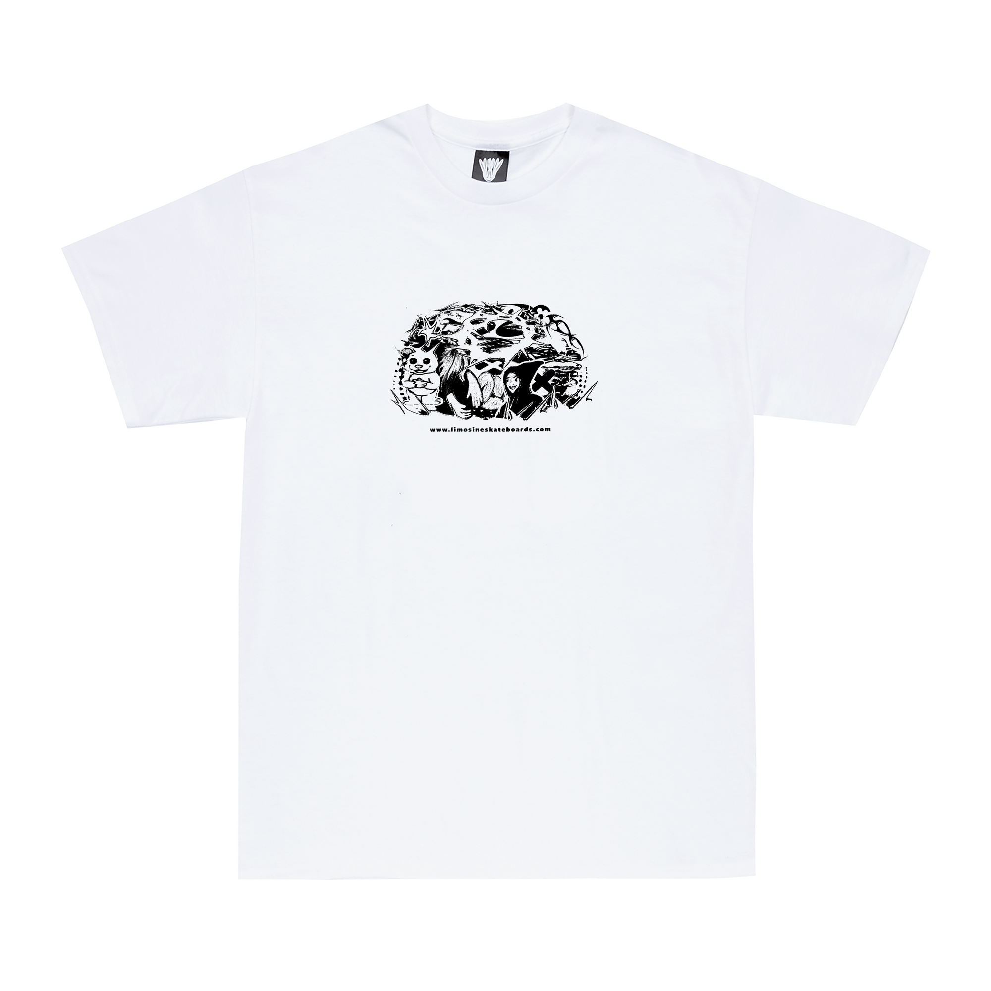 Limosine Brain Collage T-Shirt - White
