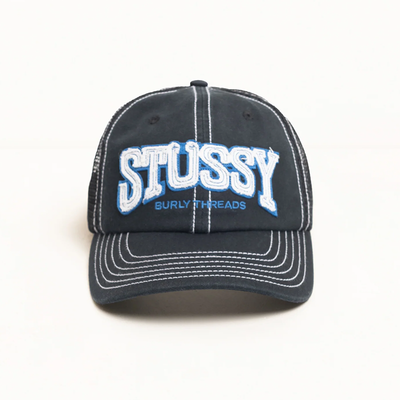 Stussy MD Burly Threads Trucker - Black