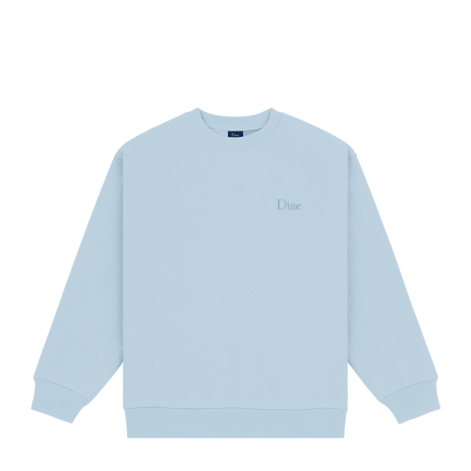 Dime Classic Small Logo Crewneck - Baby Blue