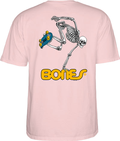 Powell Peralta Bones Skateboard Skeleton Tee - YOUTH - Pink