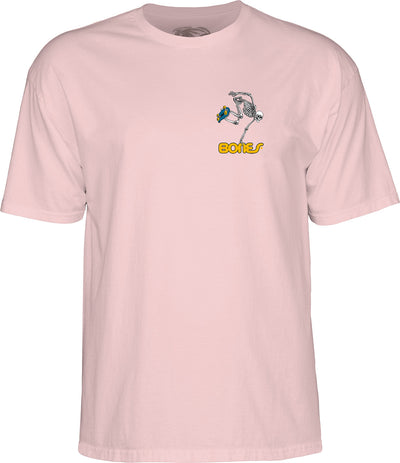Powell Peralta Bones Skateboard Skeleton Tee - YOUTH - Pink