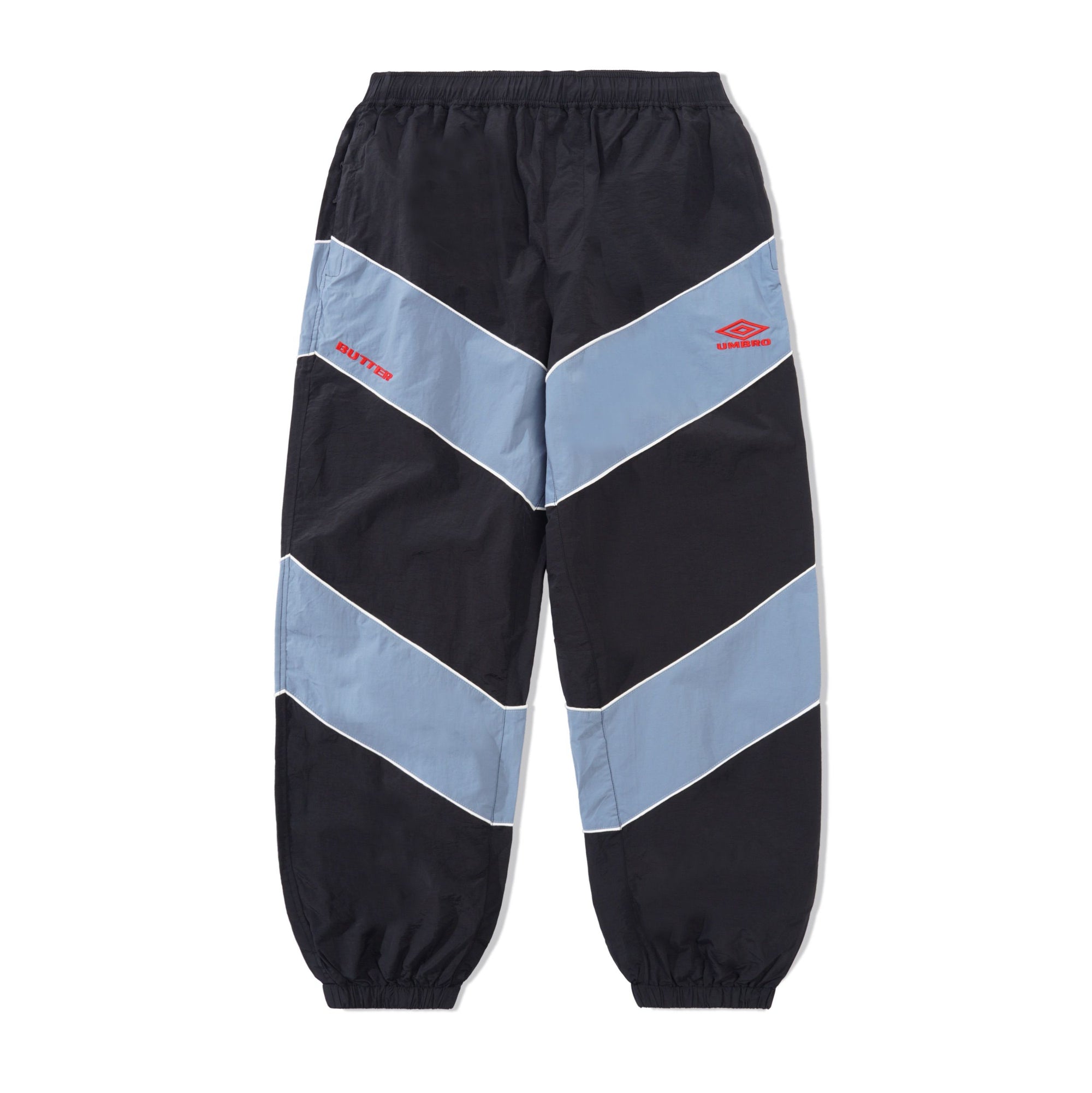 Butter Goods Umbro Diamond Tracksuit Pants - Black/Slate