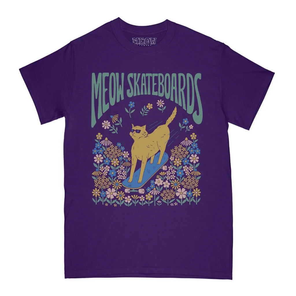 Meow Skateboards Meadow TShirt - Violet