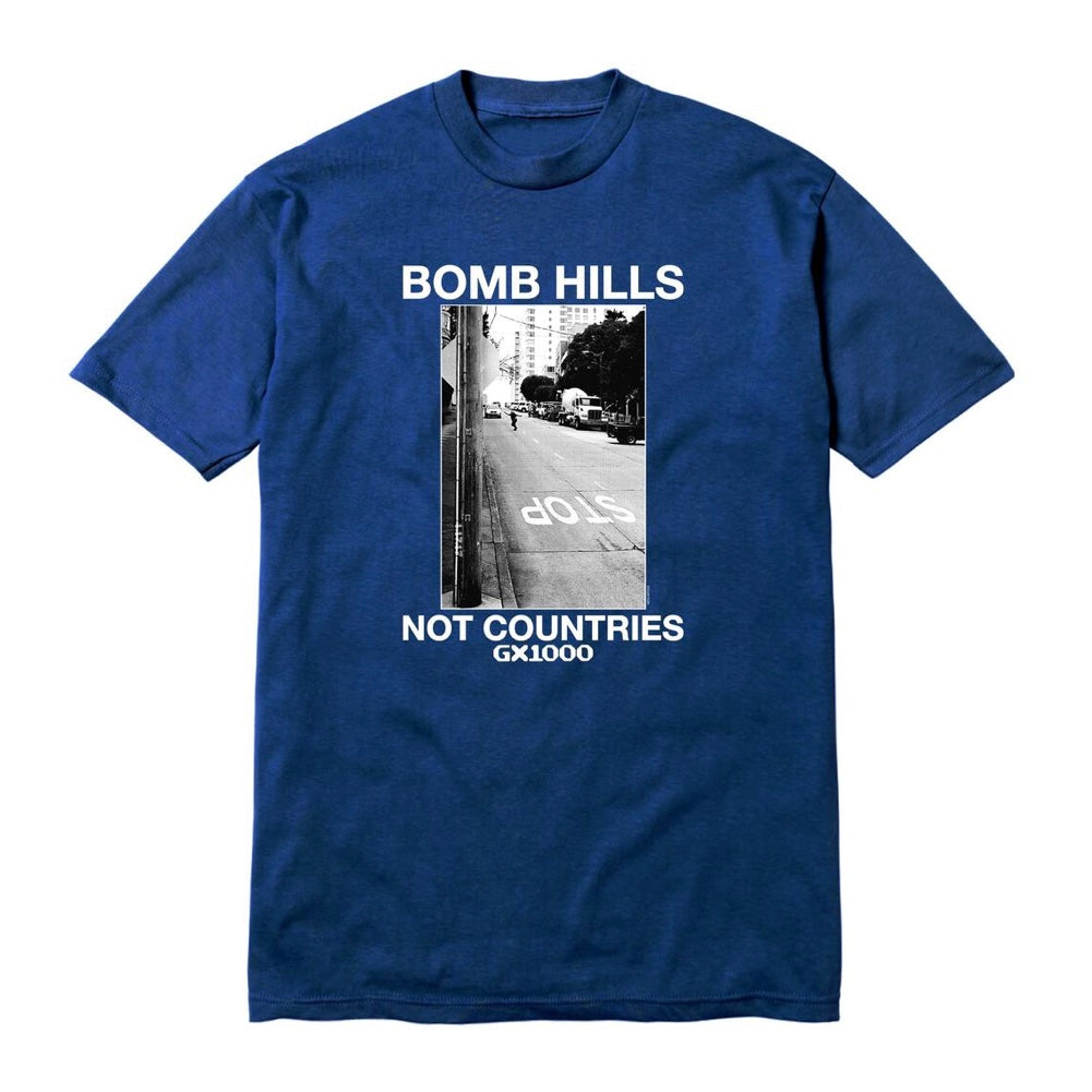 GX1000 Bomb Hills Not Countries T-Shirts -  Navy