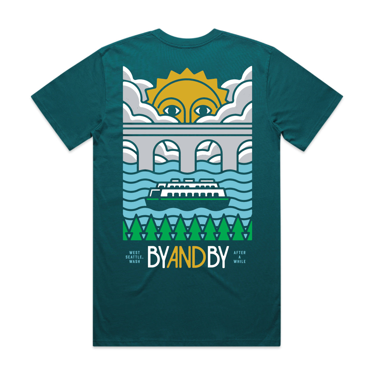 By And By Ferry T-Shirt - Atlantic