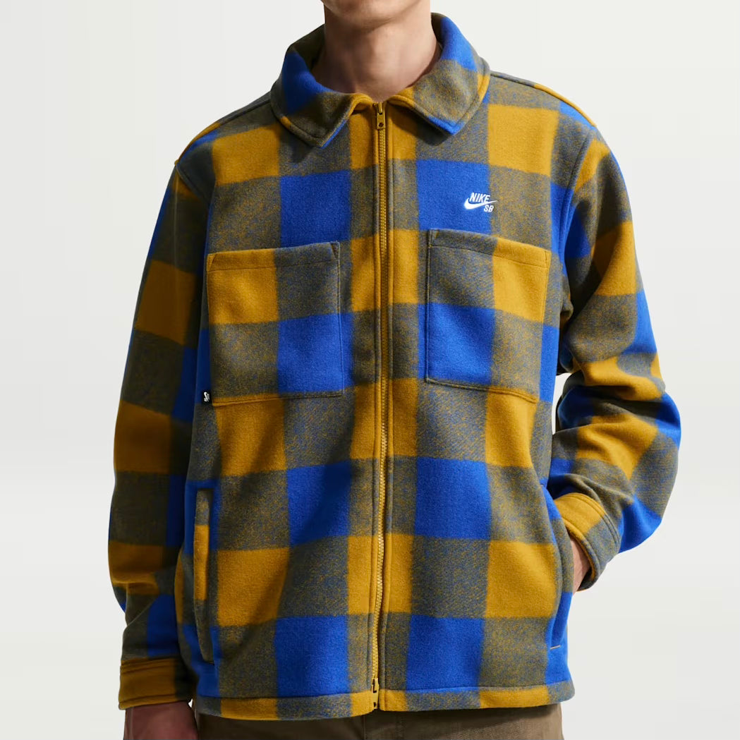 Nike SB Essential Skate Shirt Jacket - Royal / Moss