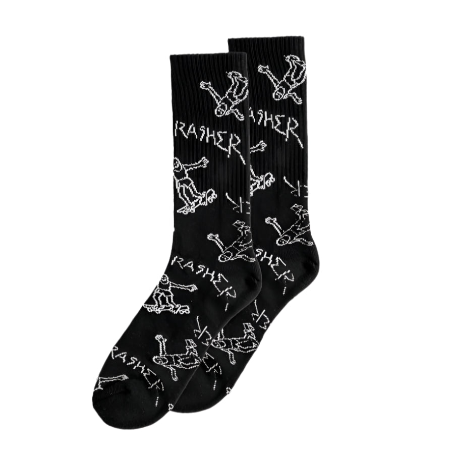 Thrasher Gonz Socks - Black/White