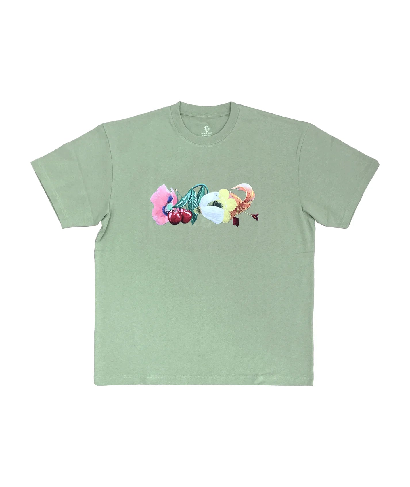 Dancer Glam Flowers Tee - Hedge Green