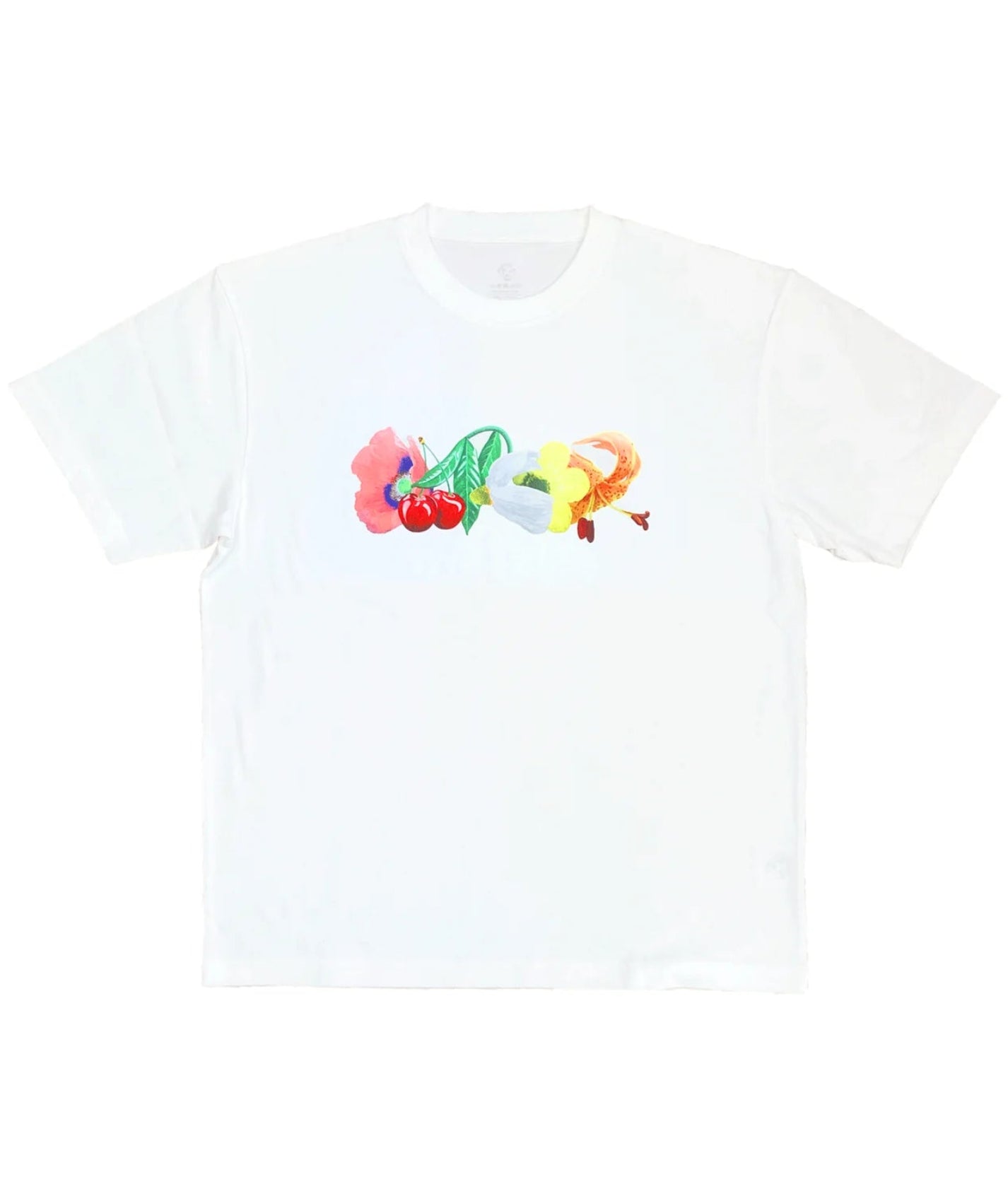 Dancer Glam Flowers Tee - White