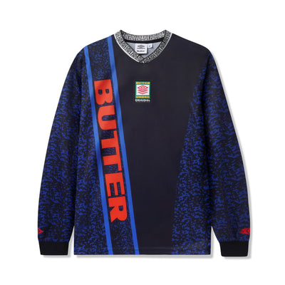 Butter Goods Umbro Goalie L/S Jersey - Black/Blue