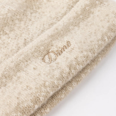 Dime Mohair Striped Beanie - Cream