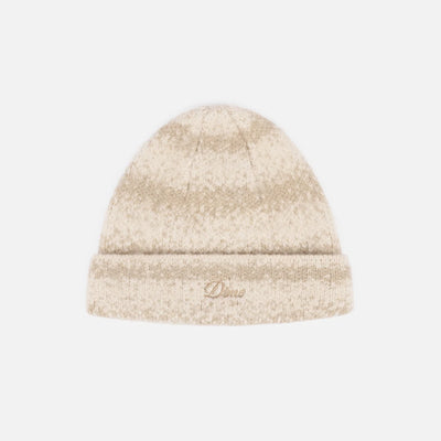 Dime Mohair Striped Beanie - Cream