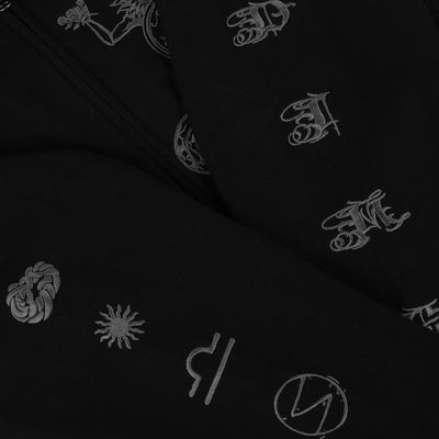 Dime Sigil Zip Hoodie - Black