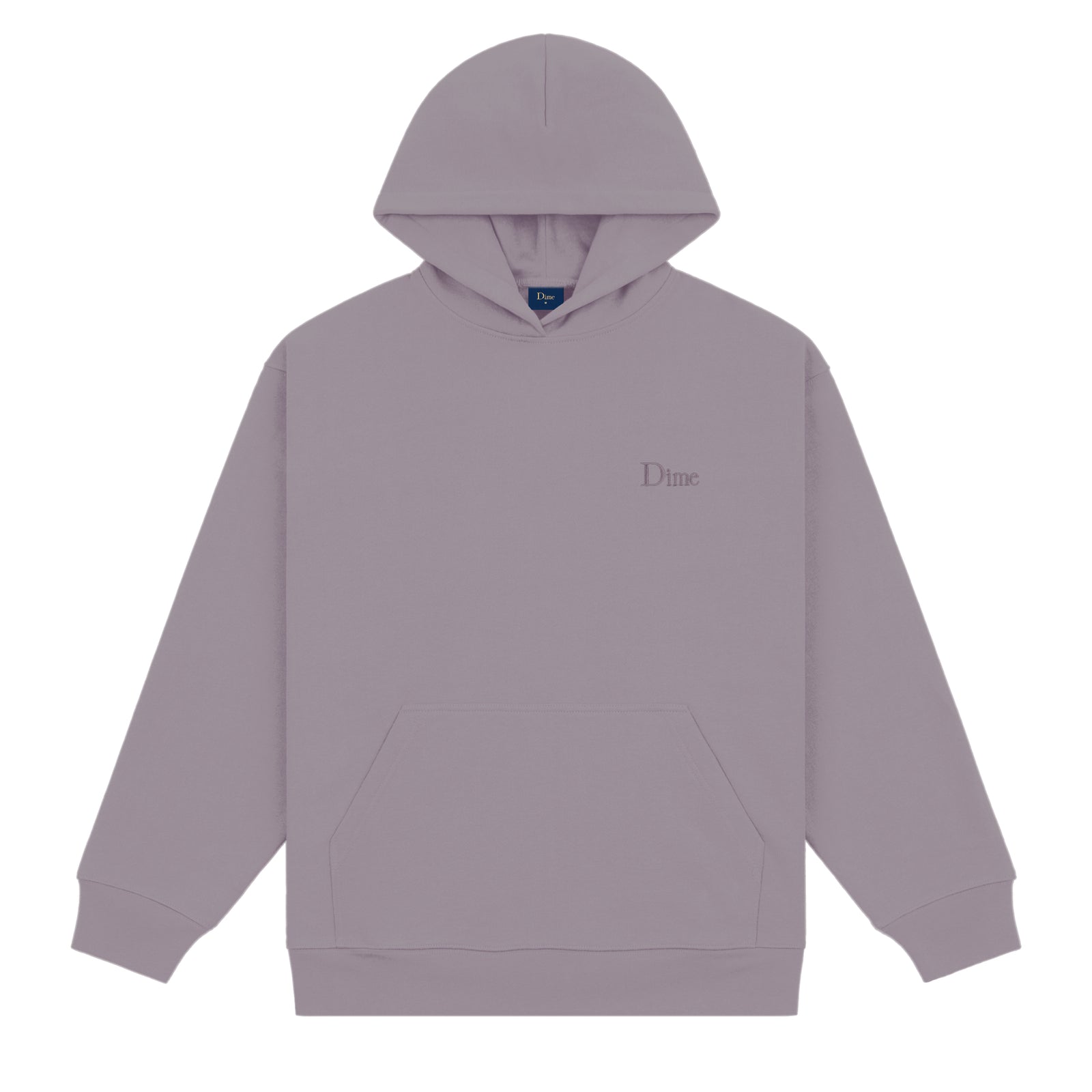 Dime Classic Small Logo Hoodie - Plum Grey
