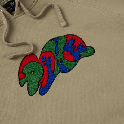Dime Mural Hoodie - Military Olive