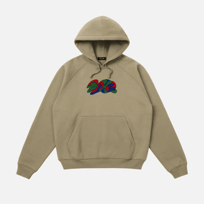 Dime Mural Hoodie - Military Olive