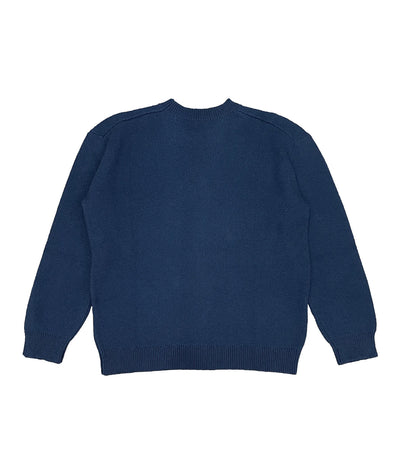 Dancer Head Knit Sweater - Navy