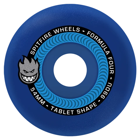 Spitfire Formula Four Tablets 99A - Blue 54mm