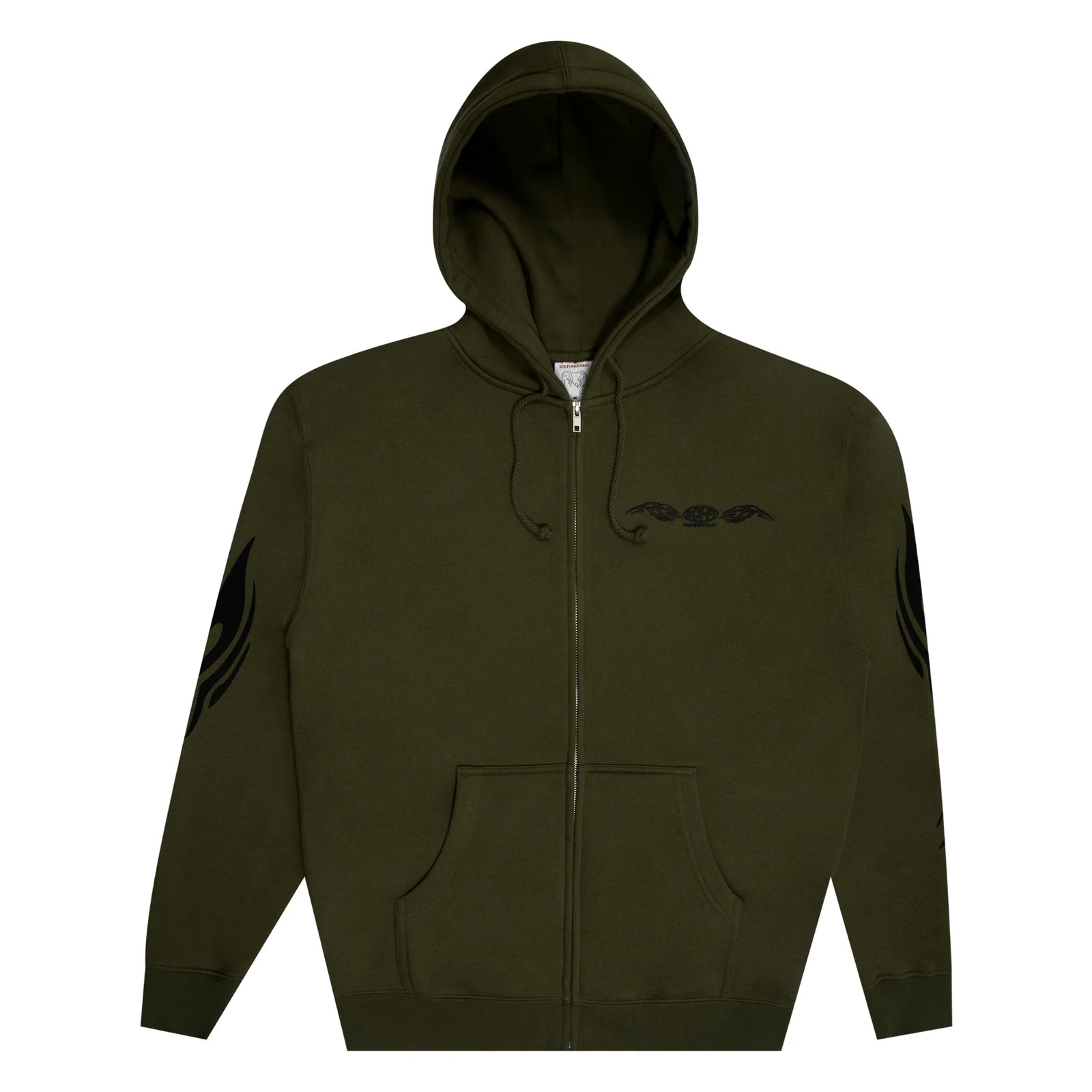 Sci-Fi Fantasy Origin Zip Hoodie - Sage