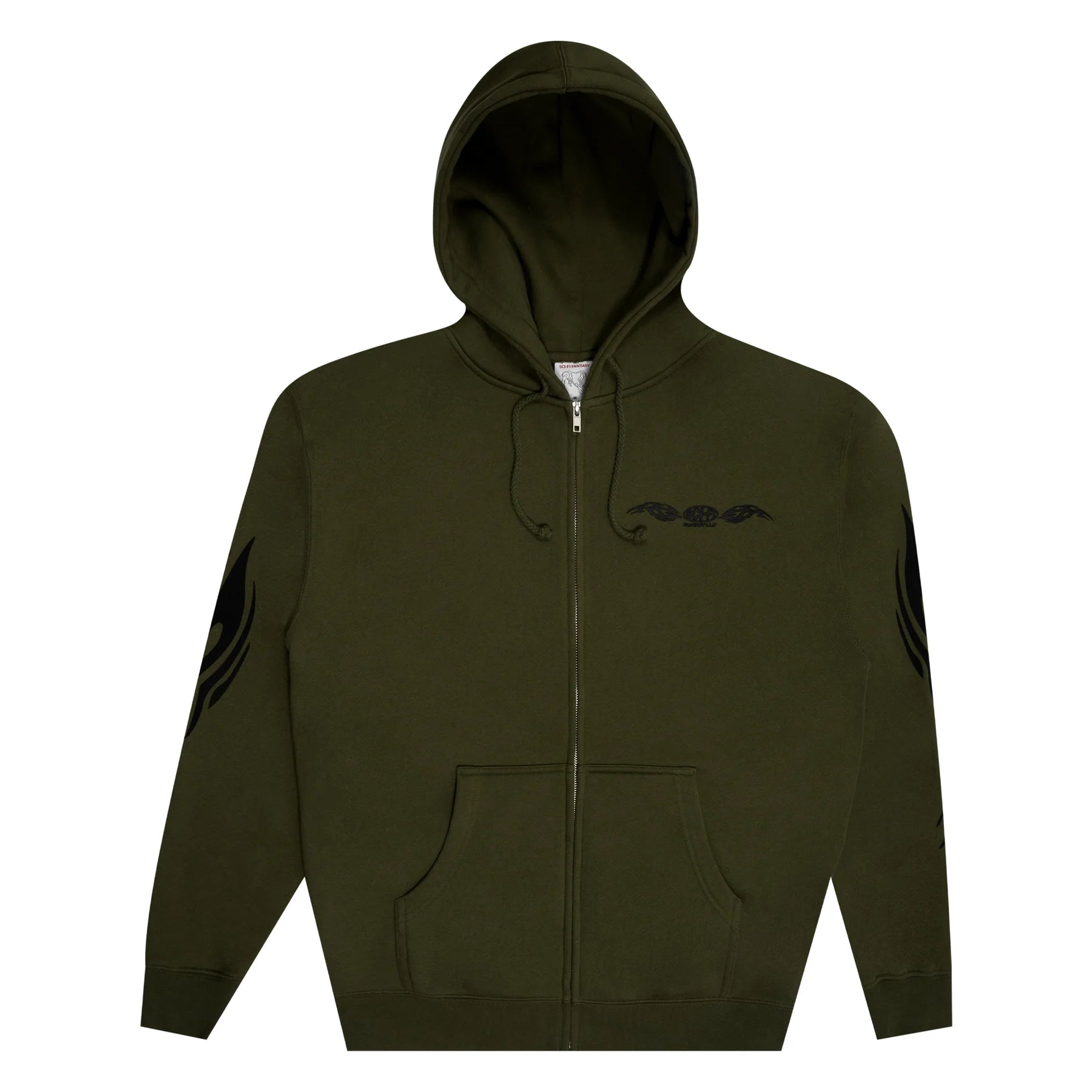 Sci-Fi Fantasy Origin Zip Hoodie - Sage