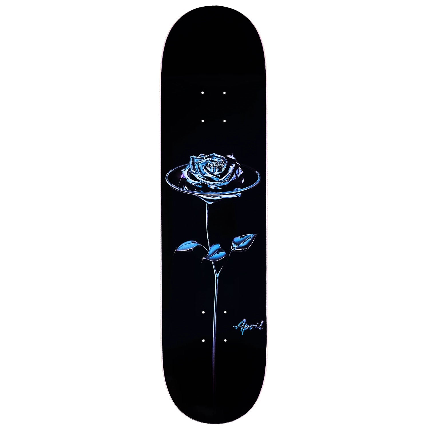 April Chrome Rose Black Deck - 8.25