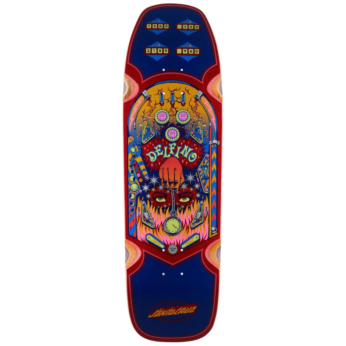 Santa Cruz Delfino Pinball Pro Deck 9.1
