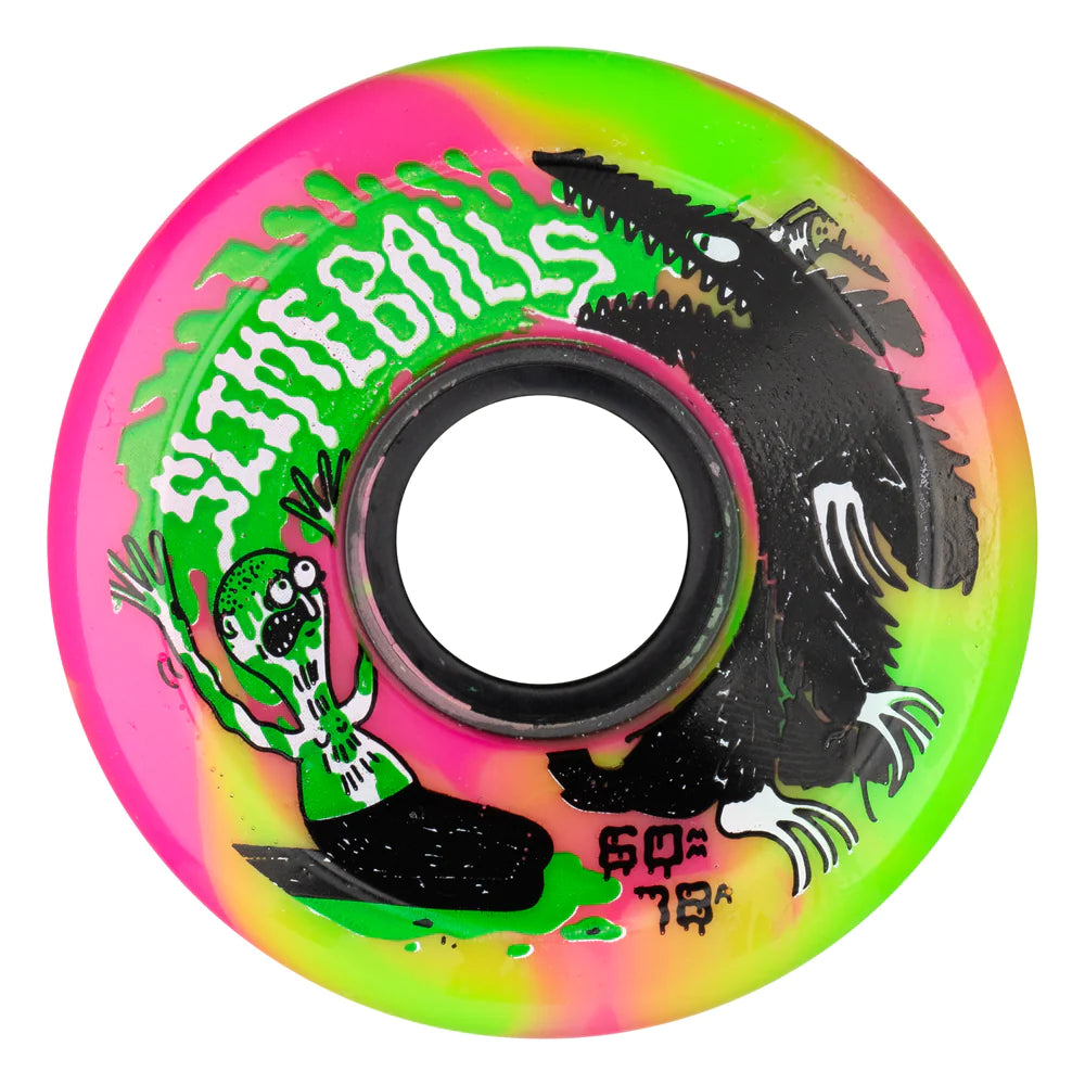 Slime Balls Jay Howell OG Slime Wheels Pink Green 78A - 60mm