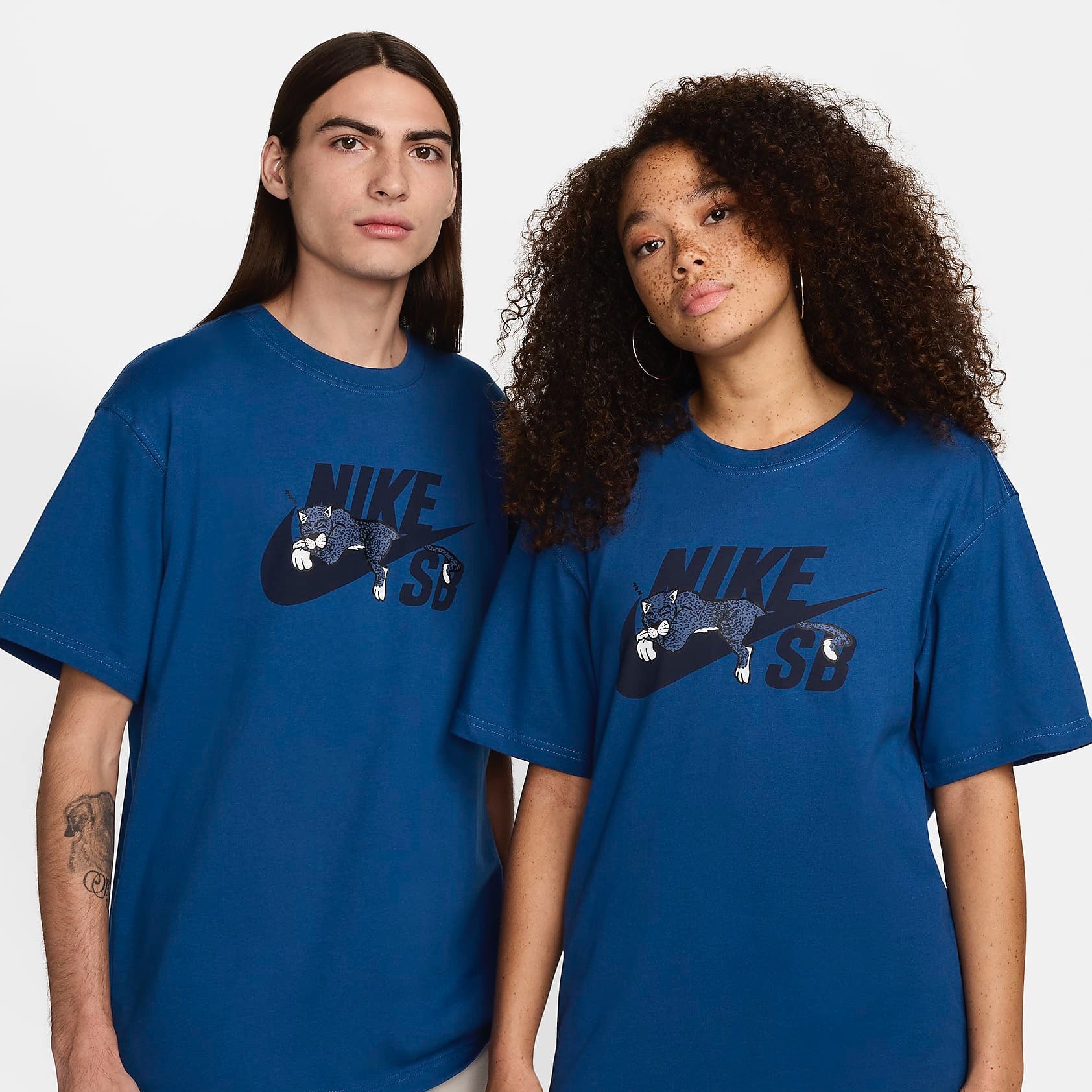 Nike SB Sleepy Panther Skate Tee - Court Blue