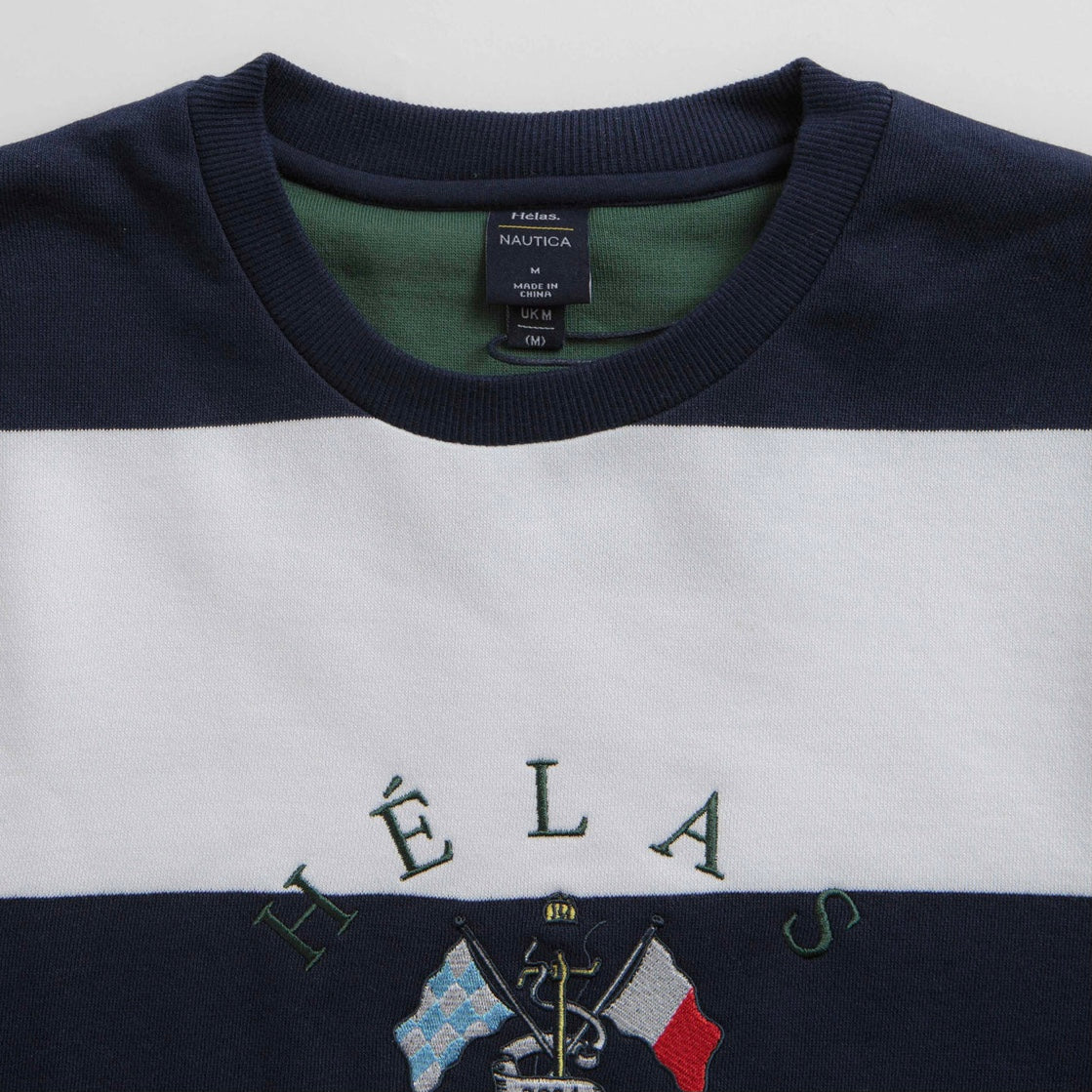 Helas x Nautica Crewneck Sweatshirt Navy White 35th North