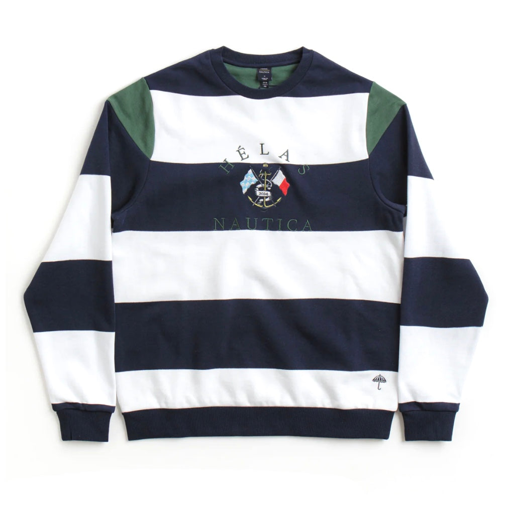 Hélas x Nautica Crewneck Sweatshirt - Navy / White