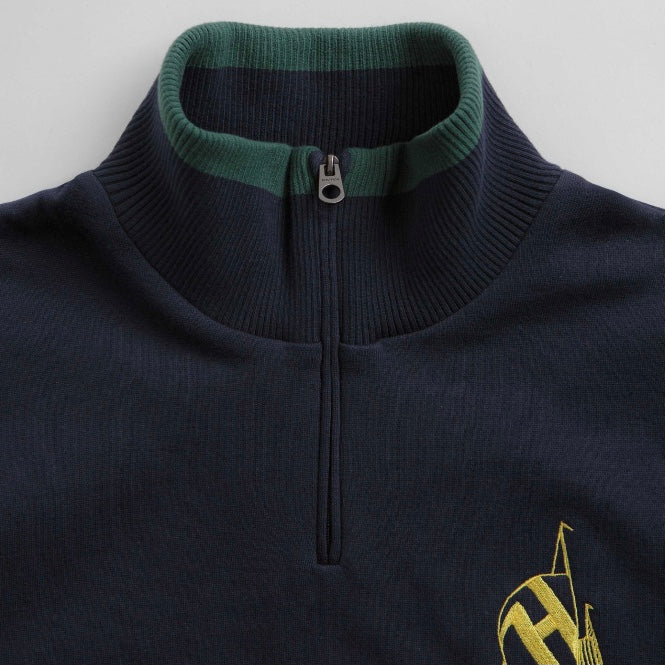 Helas x Nautica Quarter Zip Sweater Navy XL