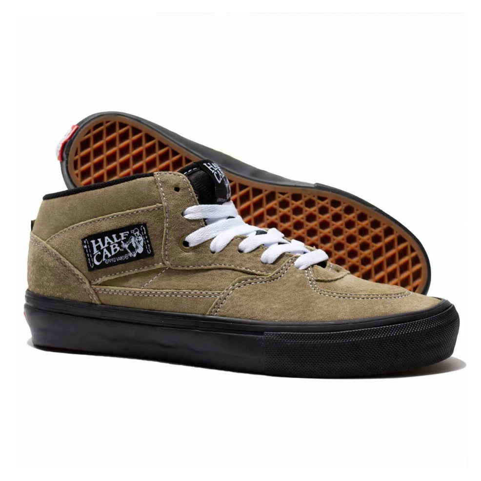 Vans Skate Half Cab - Pig Suede Olive / Black