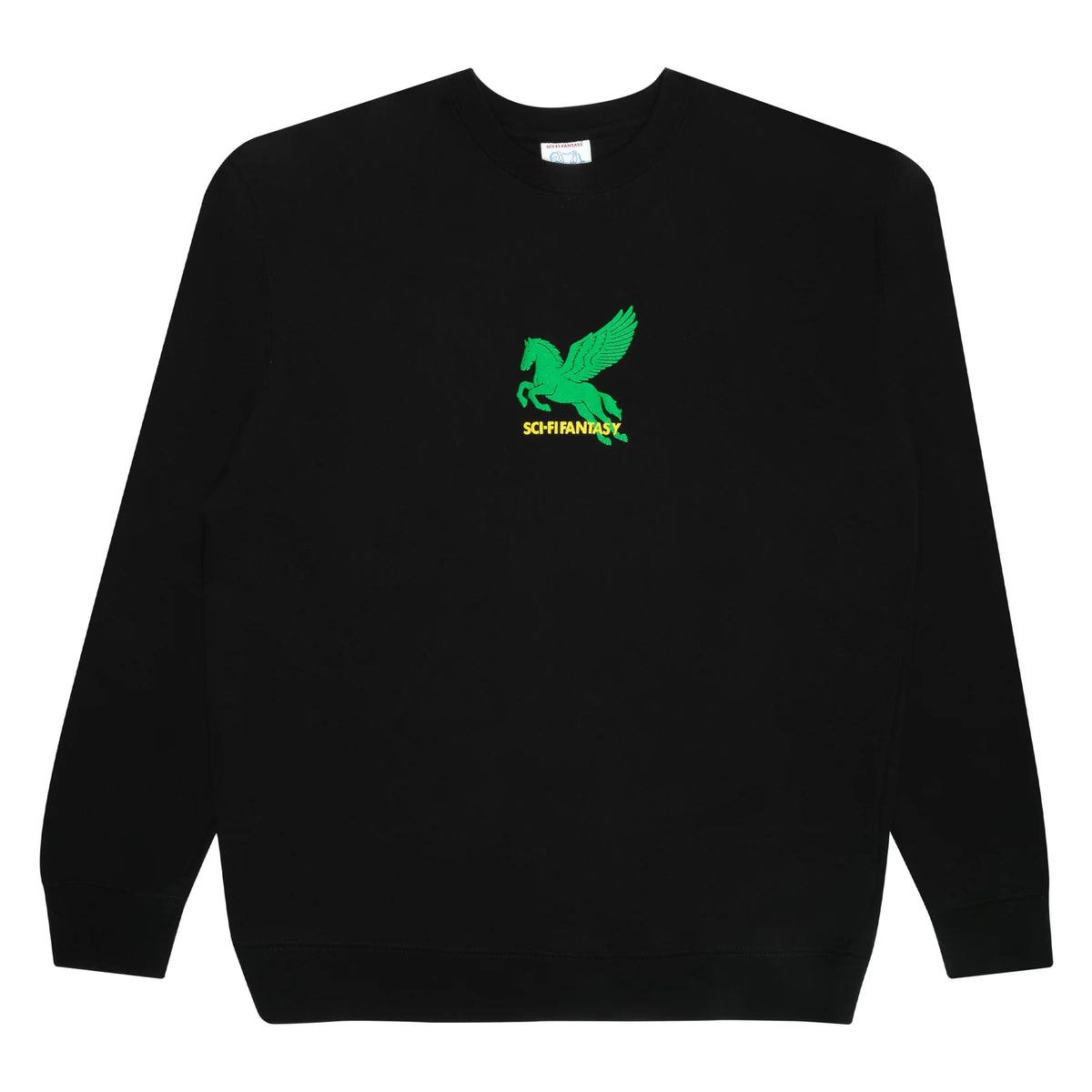 Sci-Fi Fantasy Pegasus Crewneck - Black