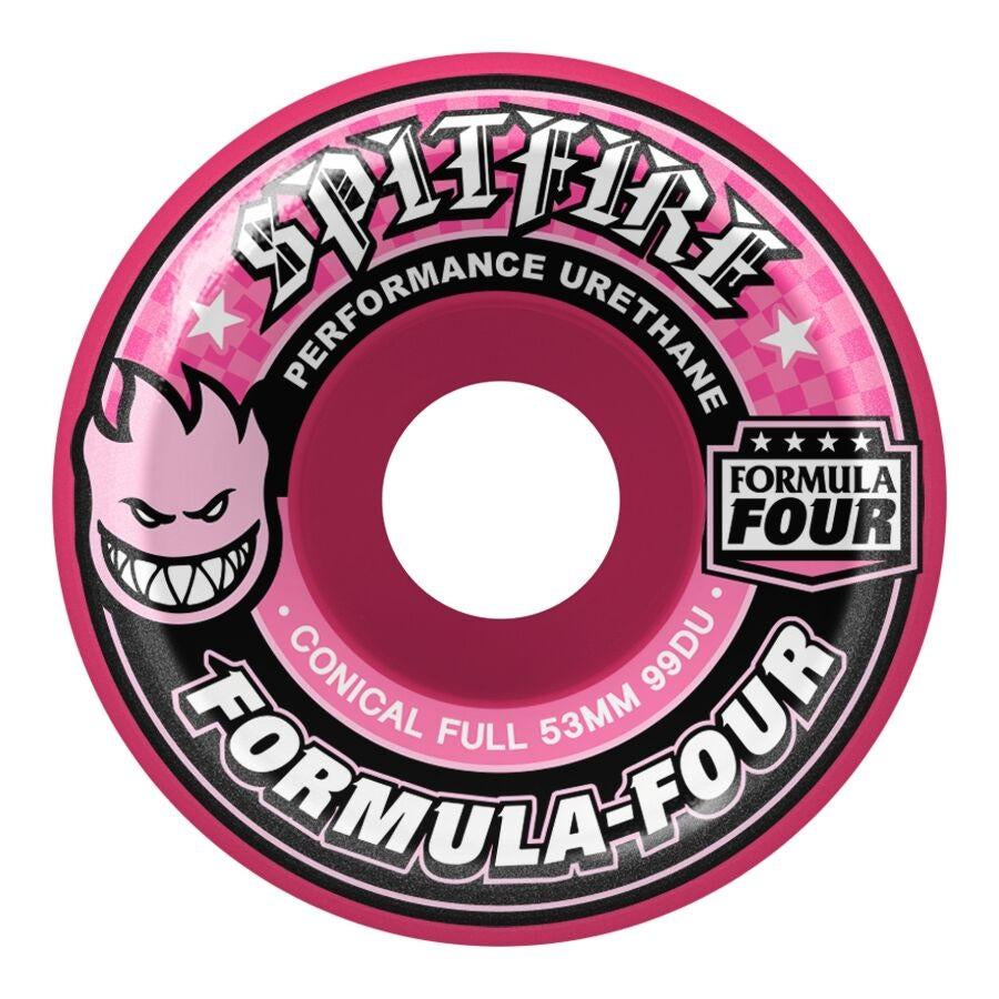 Spitfire F4 Conical Full 99a Wheels - Pink 53mm
