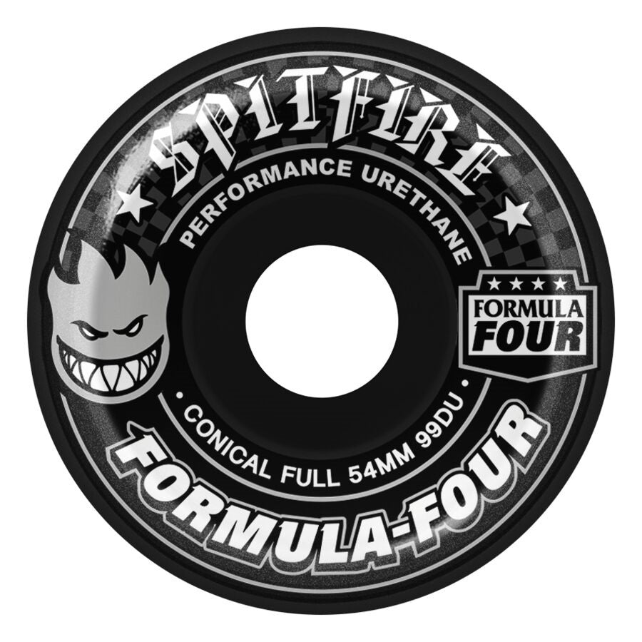 Spitfire F4 Conical Full 99a Wheels - Black 54mm