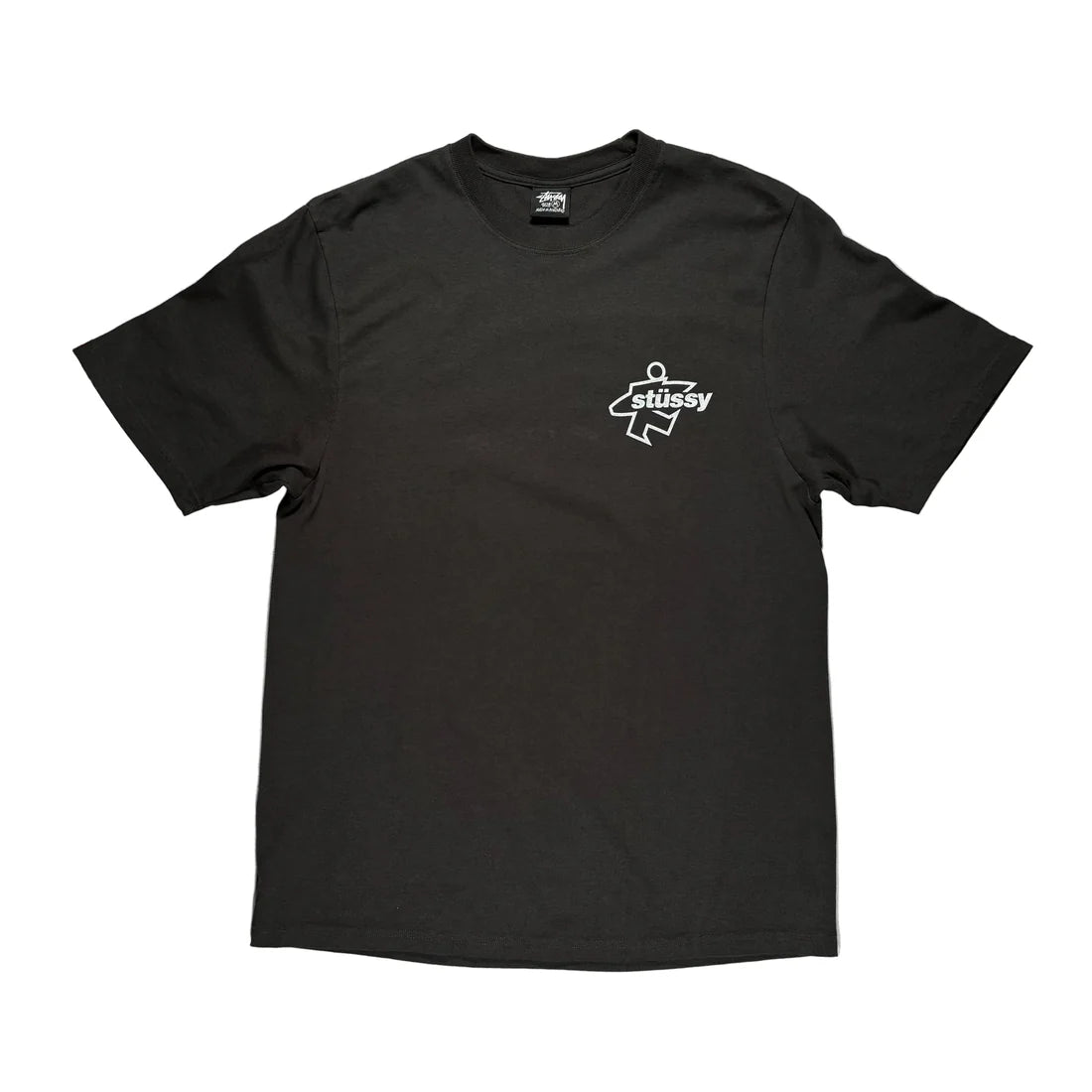 Stussy Surf Size Pigment Dyed Tee - Faded Black