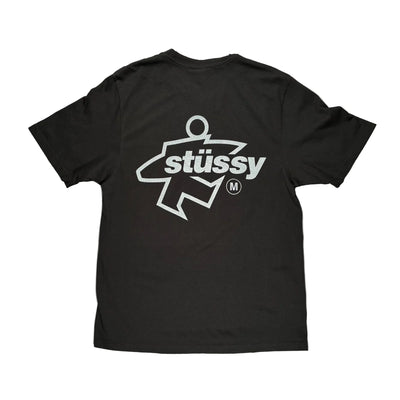 Stussy Surf Size Pigment Dyed Tee - Faded Black