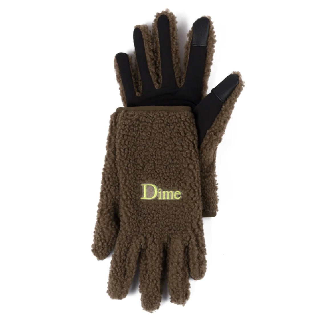 Dime Polar Fleece Gloves - Military Brown