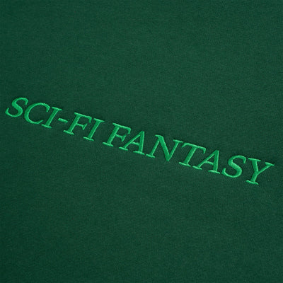 Sci-Fi Fantasy Logo Hood - Dark Green