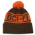 Sci-Fi Pom Beanie - Brown / Orange