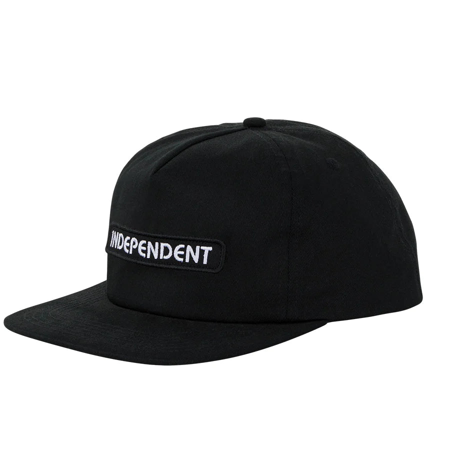 Independent Groundwork Snapback Hat- Black