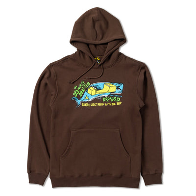 Krooked X 35th North Orca Ramp Hooded Sweatshirt - Brown