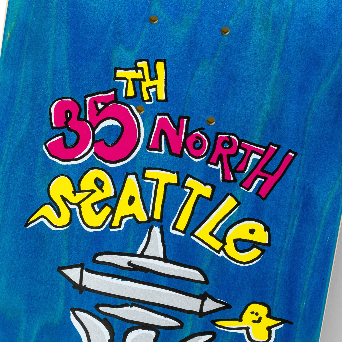 Krooked X 35th North Space Needle Skateboard Deck Sizes 8.25 / 8.5 / 8.75