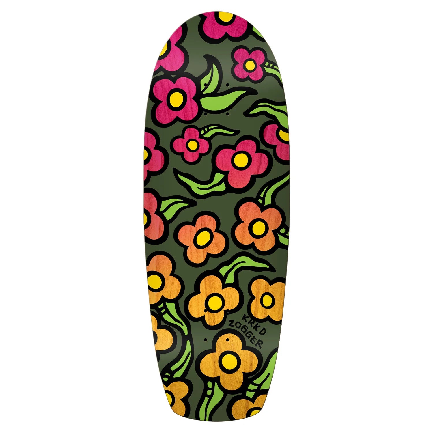 10.75 x 30 WB: 14.3
7-Ply Canadian Maple
Manufactured at BBS
Griptape not included
Krooked Zip Zogger 'Wildstyle' Deck - 10.75