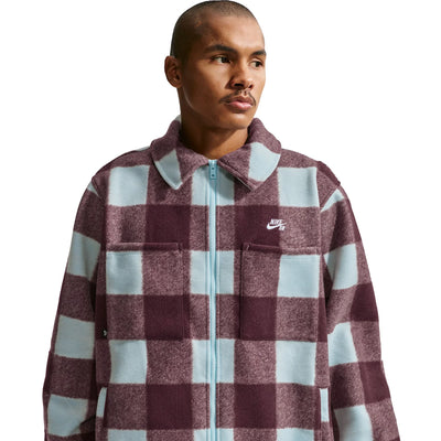 Nike SB Essentials Jacket - Glacier Blue/Burgundy Crush