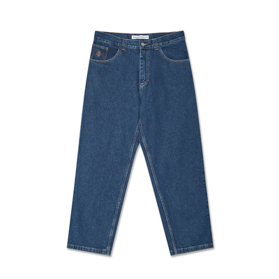Polar Skate Co 93 Pants - Dark Blue w/ White Stitching