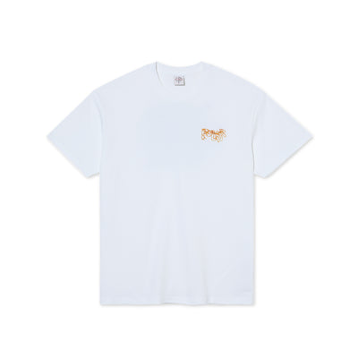 Polar Skate Co Green Spider Tee - White