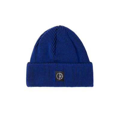 Polar Skate Co Lines Merino Beanie - Egyptian Blue/Black