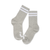 Polar Happy Sad Rib Socks - Heather Grey